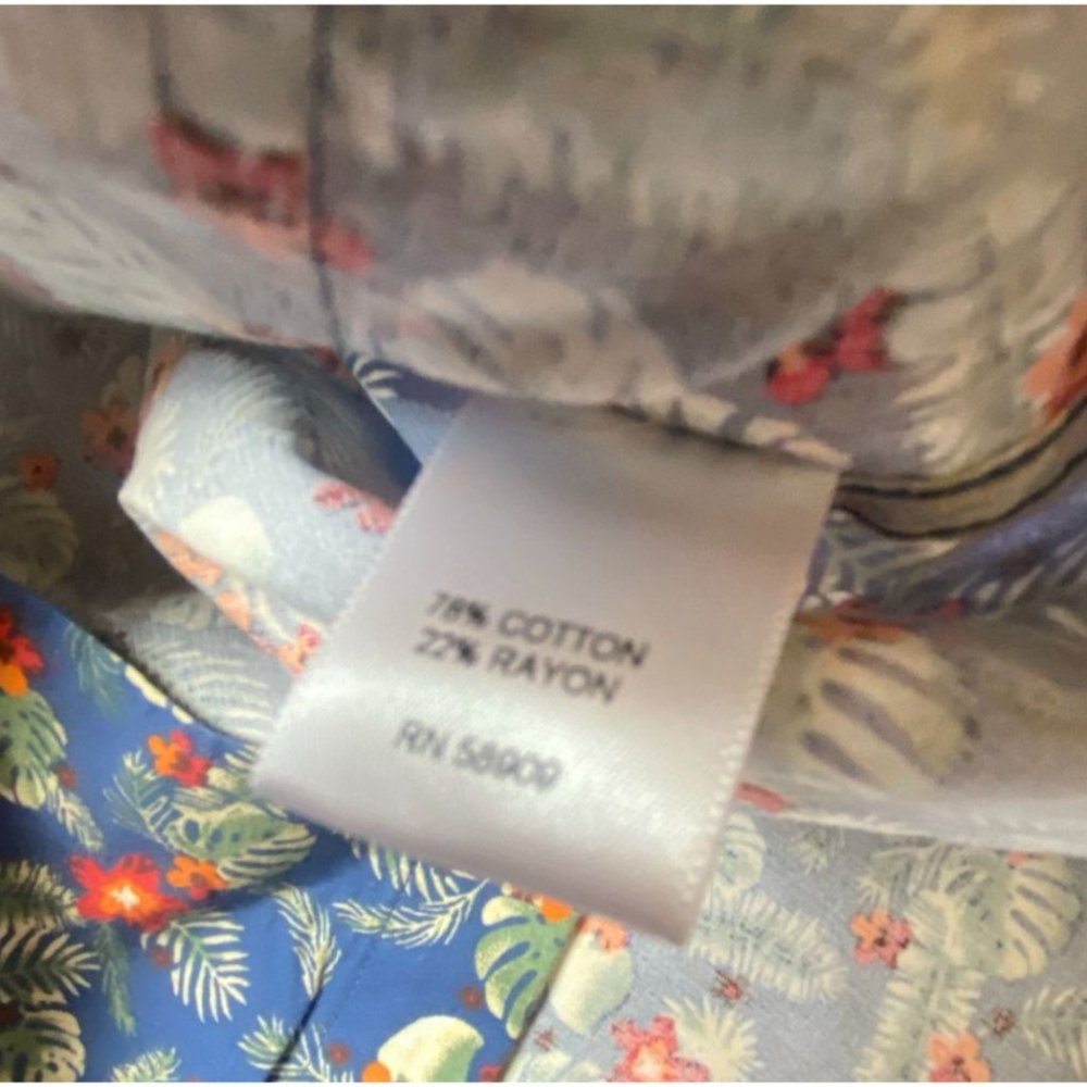 Cremieux Mens Large Martinique Collection Tropical Print Short-Sleeve NWT - Picture 5 of 6